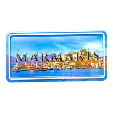 Myros - Marmaris Themed Embossed Pvc Oppression Fridge Magnet