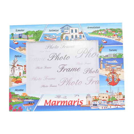 Marmaris Themed Epoxy Photo Frame Travel Souvenir 13x18 Cm