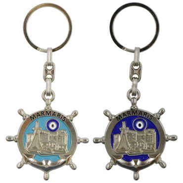 Marmaris Themed Metal Customised Enamel Keychain - 2