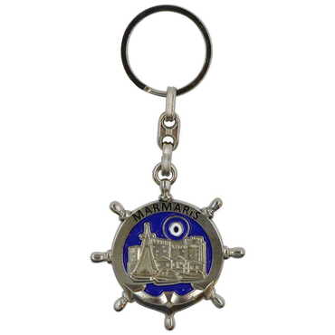 Marmaris Themed Metal Customised Enamel Keychain - 4
