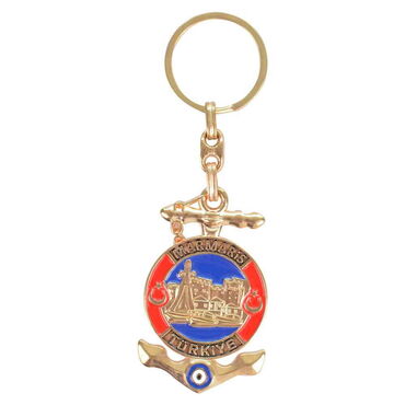 Marmaris Themed Metal Customised Enamel Keychain - 5