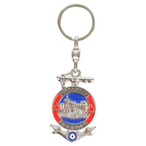 Marmaris Themed Metal Customised Enamel Keychain - 6