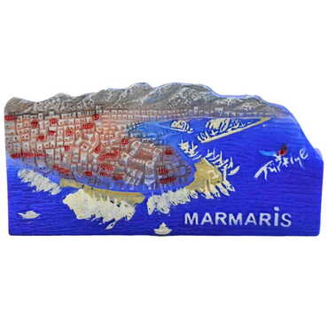 Marmaris Themed Polyester Card Holder - Thumbnail