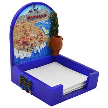 Marmaris Themed Polyester Note Holder - Thumbnail