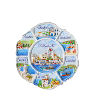 Marmaris Themed Polyester Printed Fridge Magnet - 3