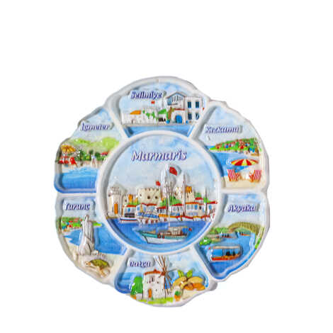 Marmaris Themed Polyester Printed Fridge Magnet - 3