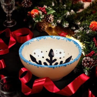 Wholesale Blue Snowflake Bowl - Standart - 2