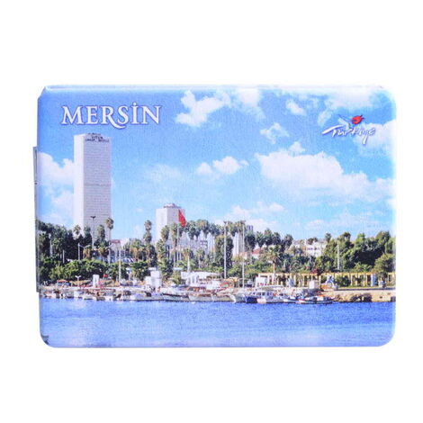 Toptan Mersin Temalı Myros Dikdörtgen Özelleştirilmiş Pu Ayna 85x62x11 mm