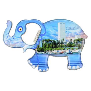 Wholesale Mersin Themed Myros Elephant Bottle Opener Refrigerator Magnet T 98*61 mm