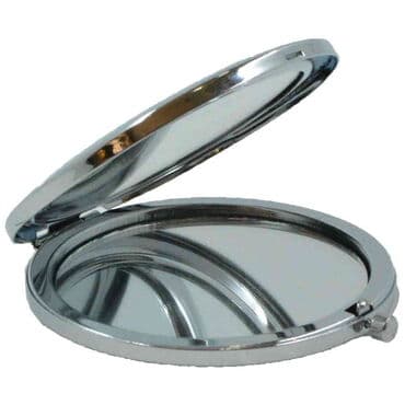 Mersin Themed Customised Metal Epoxy Travel Make Up Compact Mirror 70x11 mm - 2