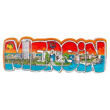 Mersin Temalı Myros Yöresel Polyester Magnet