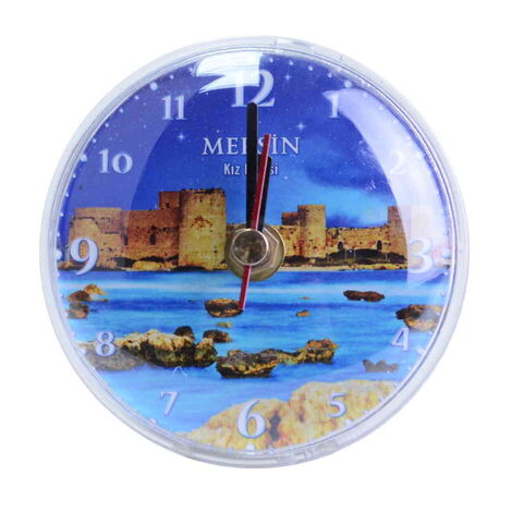 Toptan Mersin Temalı Myros Plastik Saat Magnet - 1
