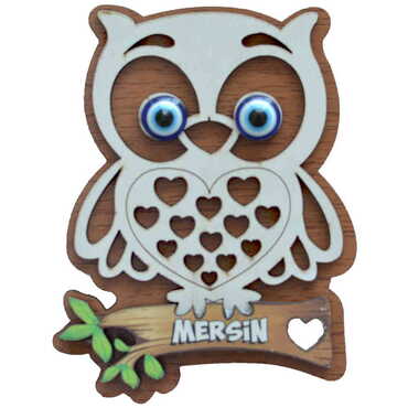 Mersin Themed Wooden Colored 3D Fridge Magnet - 4