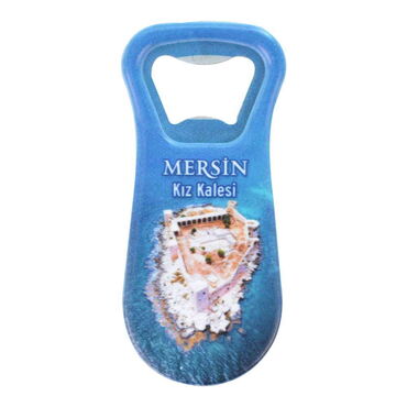 Wholesale Mersin Themed UV Printed Bottle Opener Refrigerator Magnet 95x43 mm