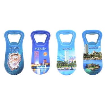 Wholesale Mersin Themed UV Printed Bottle Opener Refrigerator Magnet 95x43 mm - 3
