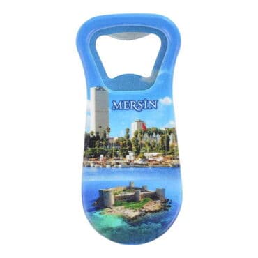 Wholesale Mersin Themed UV Printed Bottle Opener Refrigerator Magnet 95x43 mm - 7