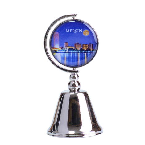 Mersin Themed Collectible Souvenir Metal Bell 44x90 mm