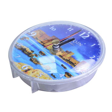 Mersin Themed Epoxy Wall Clock Home Decoration 20 Cm - Thumbnail