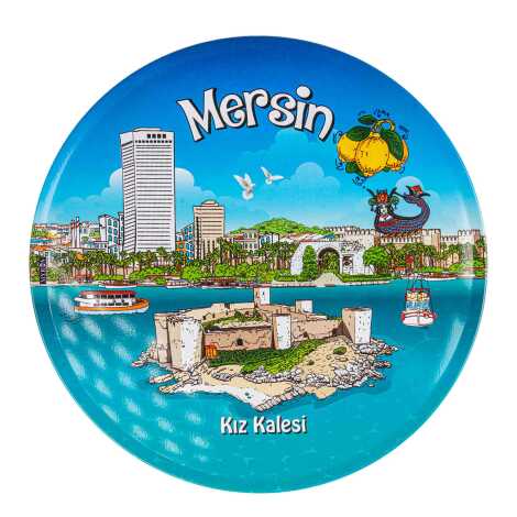Mersin Themed Metal Trivet - 1
