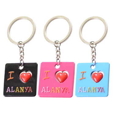 Alanya Themed Metal Keychain - 2