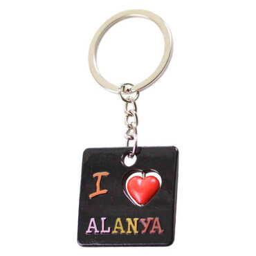 Alanya Themed Metal Keychain - 3