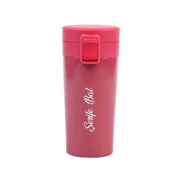 Metal Burgundy Thermos Vacuum Bottle 310 ml - Thumbnail