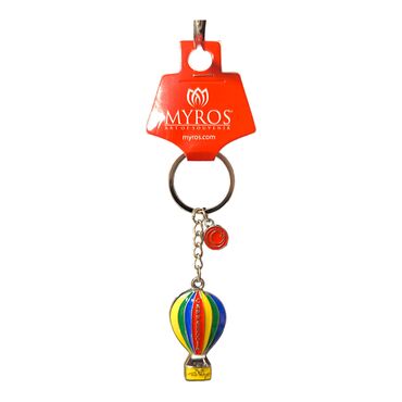 Metal Cappadocia Flagged Balloon Keychain - Thumbnail