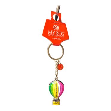 Metal Cappadocia Flagged Balloon Keychain - Thumbnail