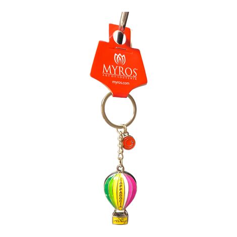 Metal Cappadocia Flagged Balloon Keychain