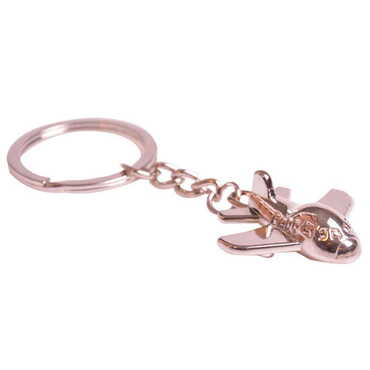 Myros - Plane Shaped Metal Keyring