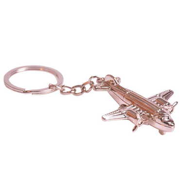 Plane Shaped Metal Keyring - Myros