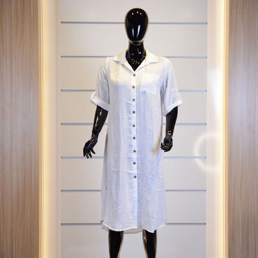 Midi Shirt Dress - Thumbnail