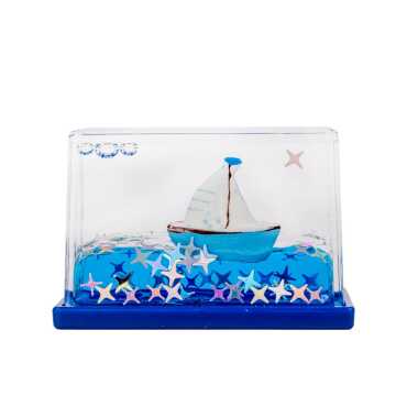 Mini Water-Filled Acrylic Rectangle Refrigerator Magnet - 2