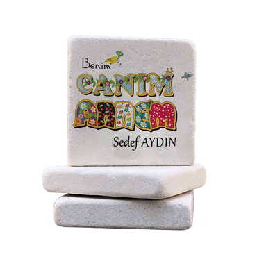 Mom Themed Customised Stone Coaster 100x100 mm - Thumbnail