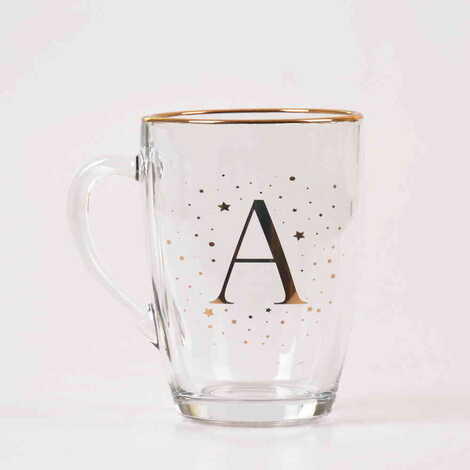 Monogram Glass Mug