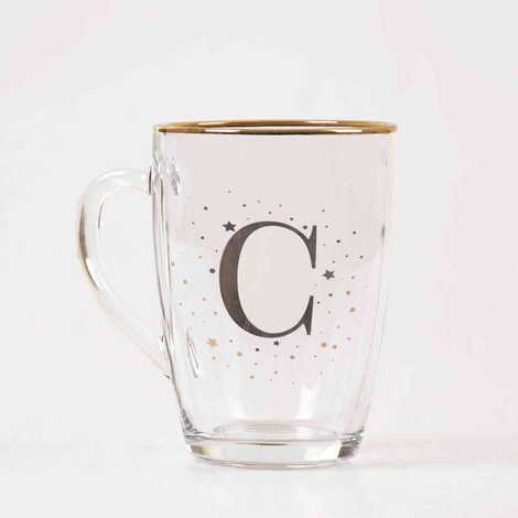 Monogram Glass Mug