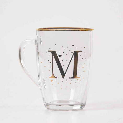 Monogram Glass Mug