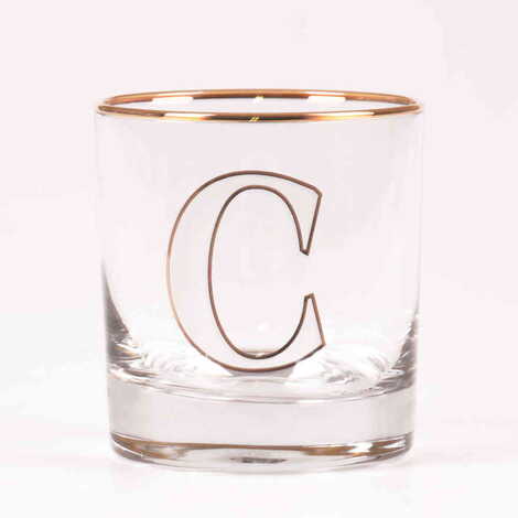 Monogram Whiskey Glass