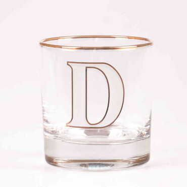 Monogram Whiskey Glass - Thumbnail