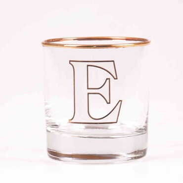 Monogram Whiskey Glass - Thumbnail