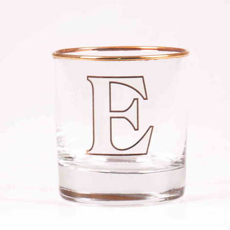 Monogram Whiskey Glass