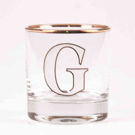 Monogram Whiskey Glass