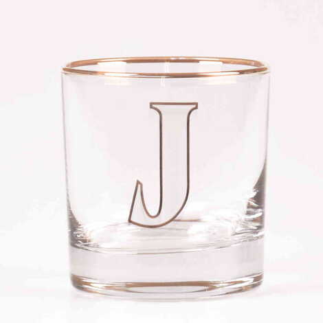 Monogram Whiskey Glass