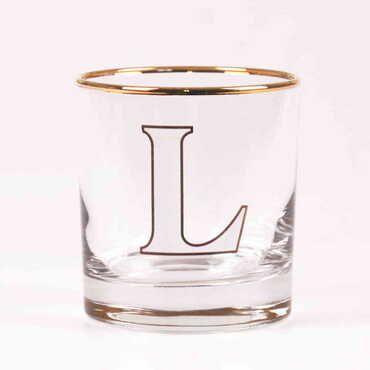 Monogram Whiskey Glass - Thumbnail