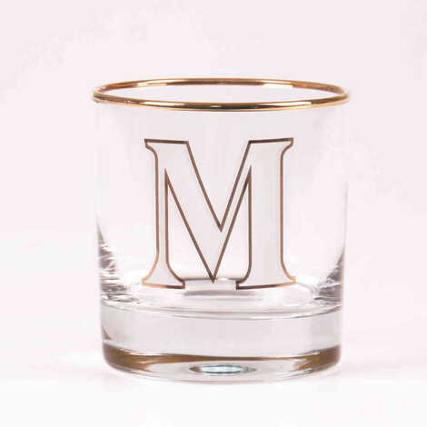 Monogram Whiskey Glass