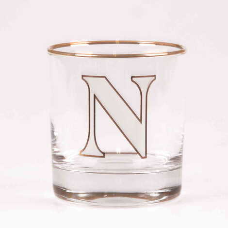 Monogram Whiskey Glass