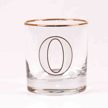 Monogram Whiskey Glass - Thumbnail