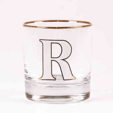 Monogram Whiskey Glass - Thumbnail