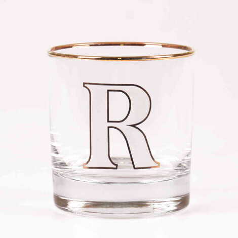 Monogram Whiskey Glass