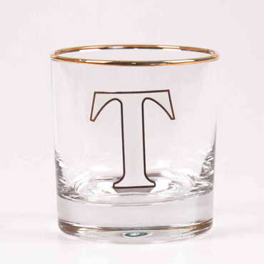 Monogram Whiskey Glass - Thumbnail